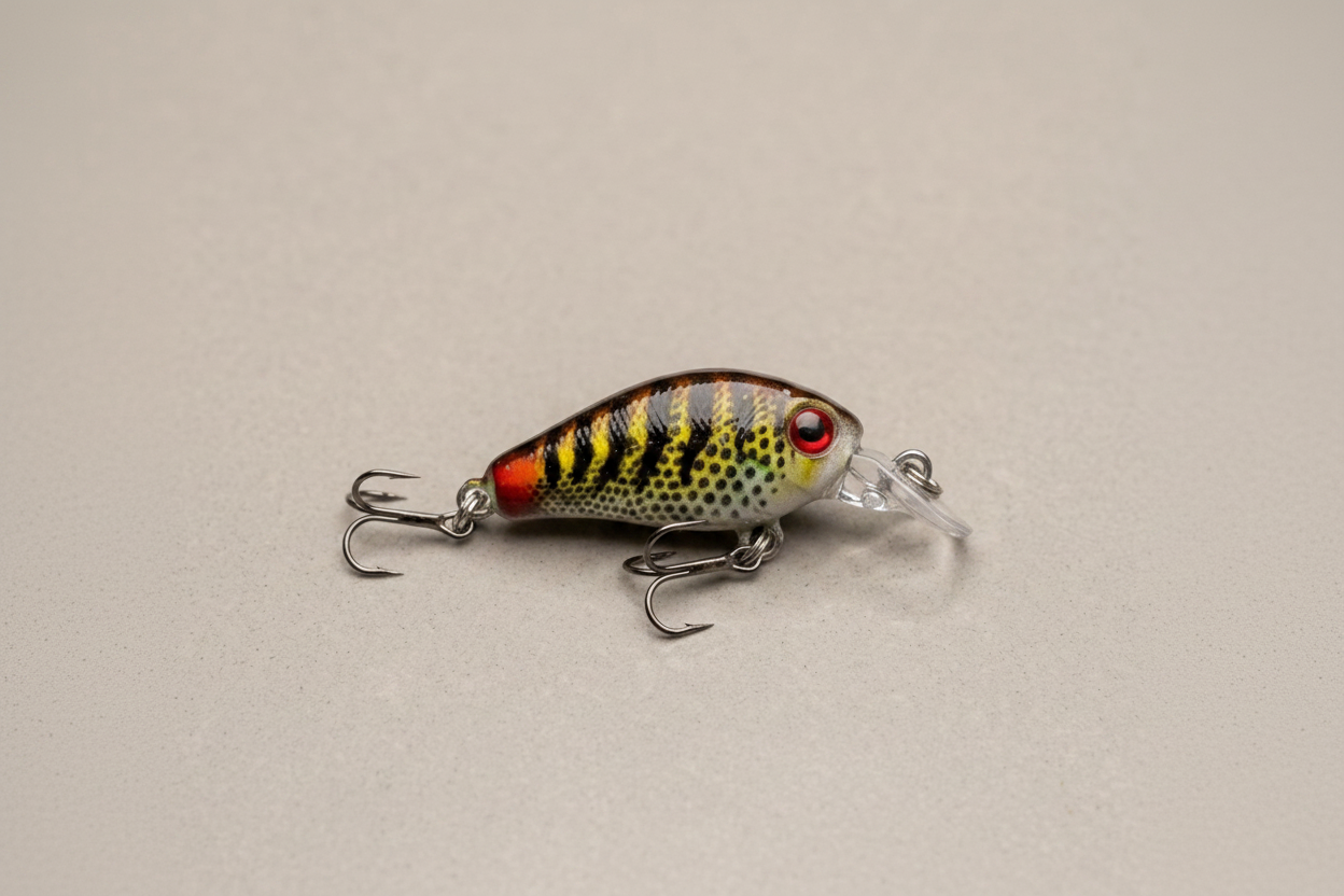 Fishing Lures - Hard Body Miniature Crankbait - Set of 6