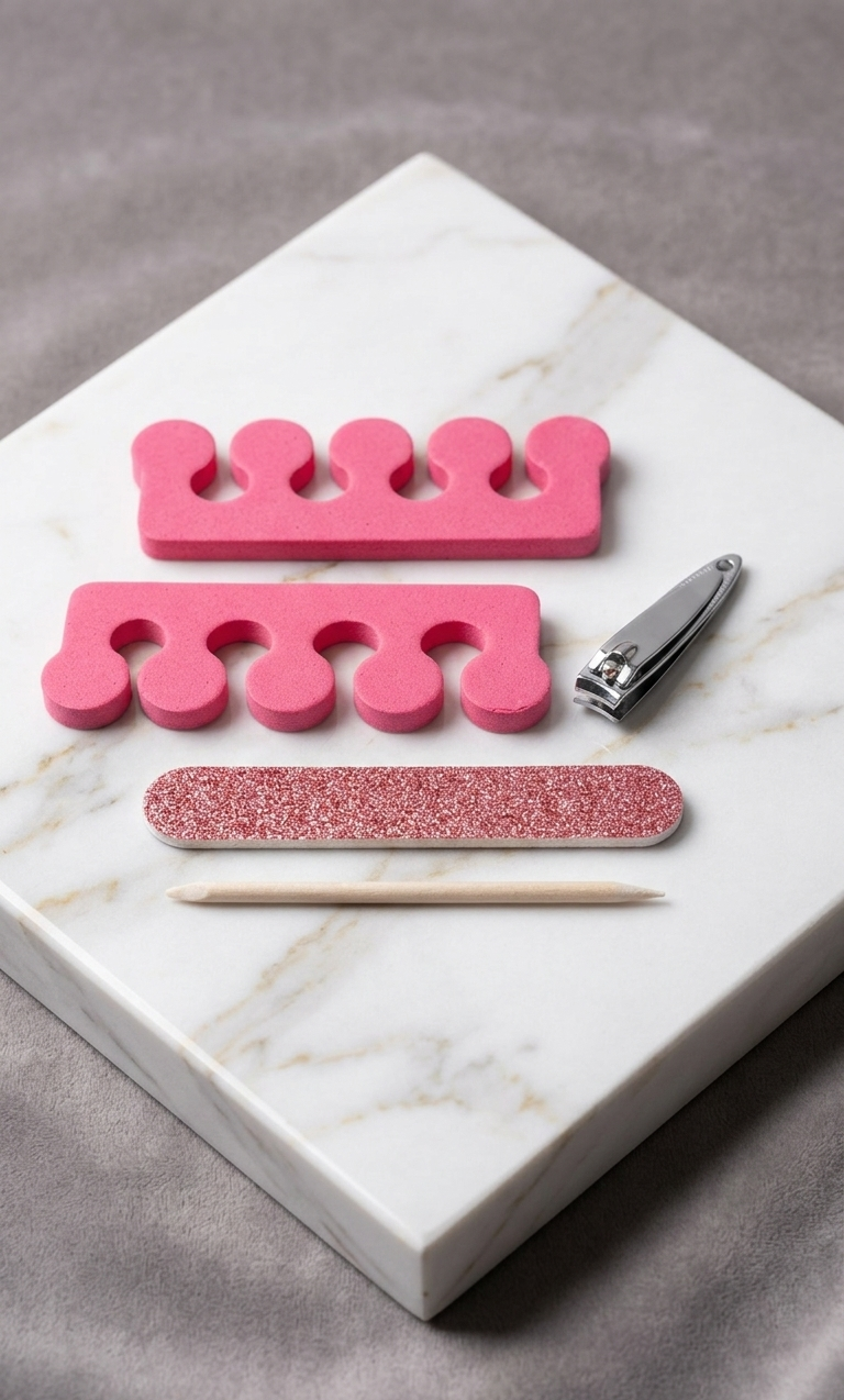 Holiday Nail & Pedicure Set - Spa Bundle - Sweet & Shimmer - At Home Nail Set
