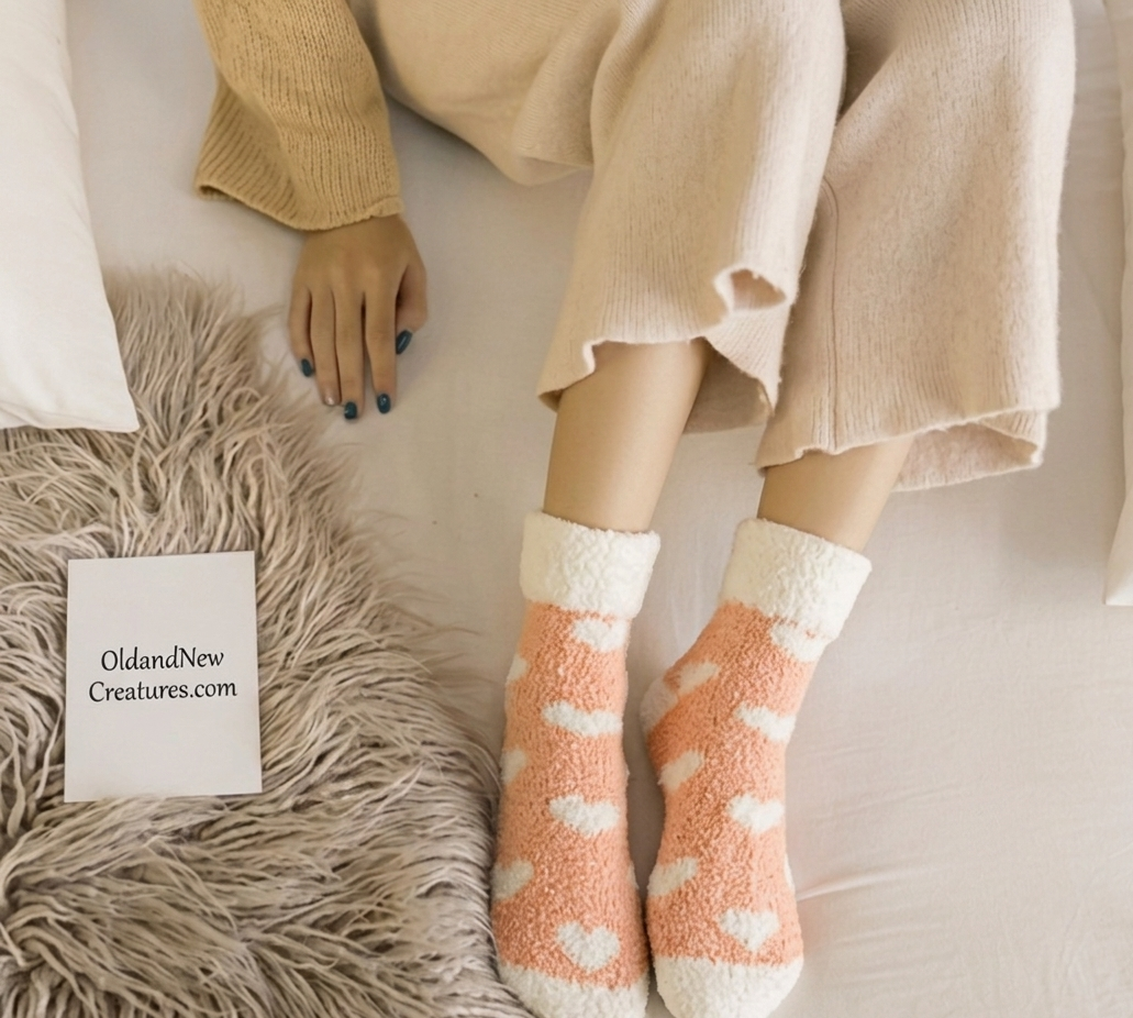 Socks - Super Soft Ankle High with Heart Pattern