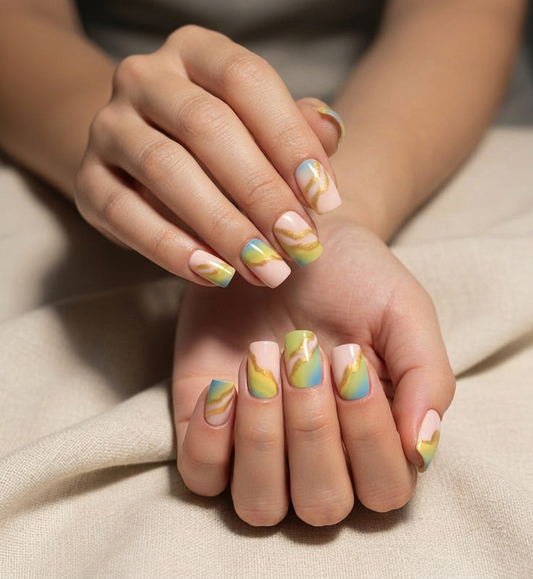 Press on Nails - Pineapple Express