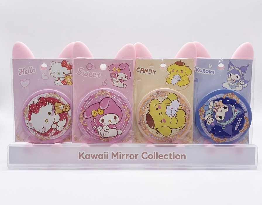 Compact Mirror - Sanrio - Hello Kitty and Friends
