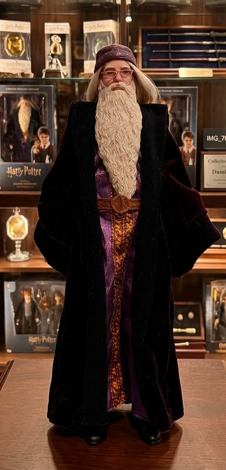 Action Figure - Hogwarts - by Mattel -  Harry Potter - Albus Dumbledore