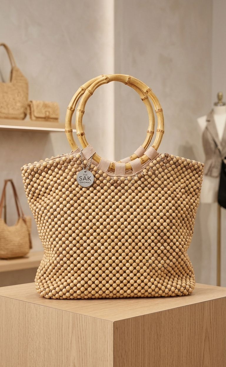 Handbag - Pre-Owned - Vintage - Original SAK Wooden Beaded