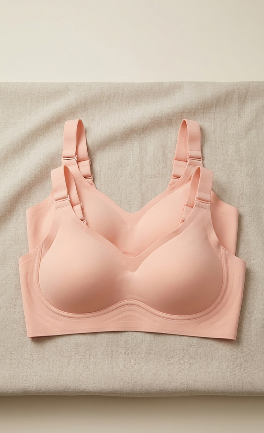 Peach Padded Bra - Size Asian L / US B