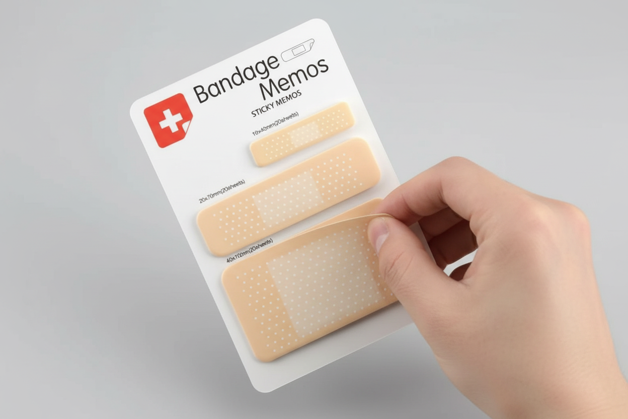 Novelty Band Aid shaped Memo Pads