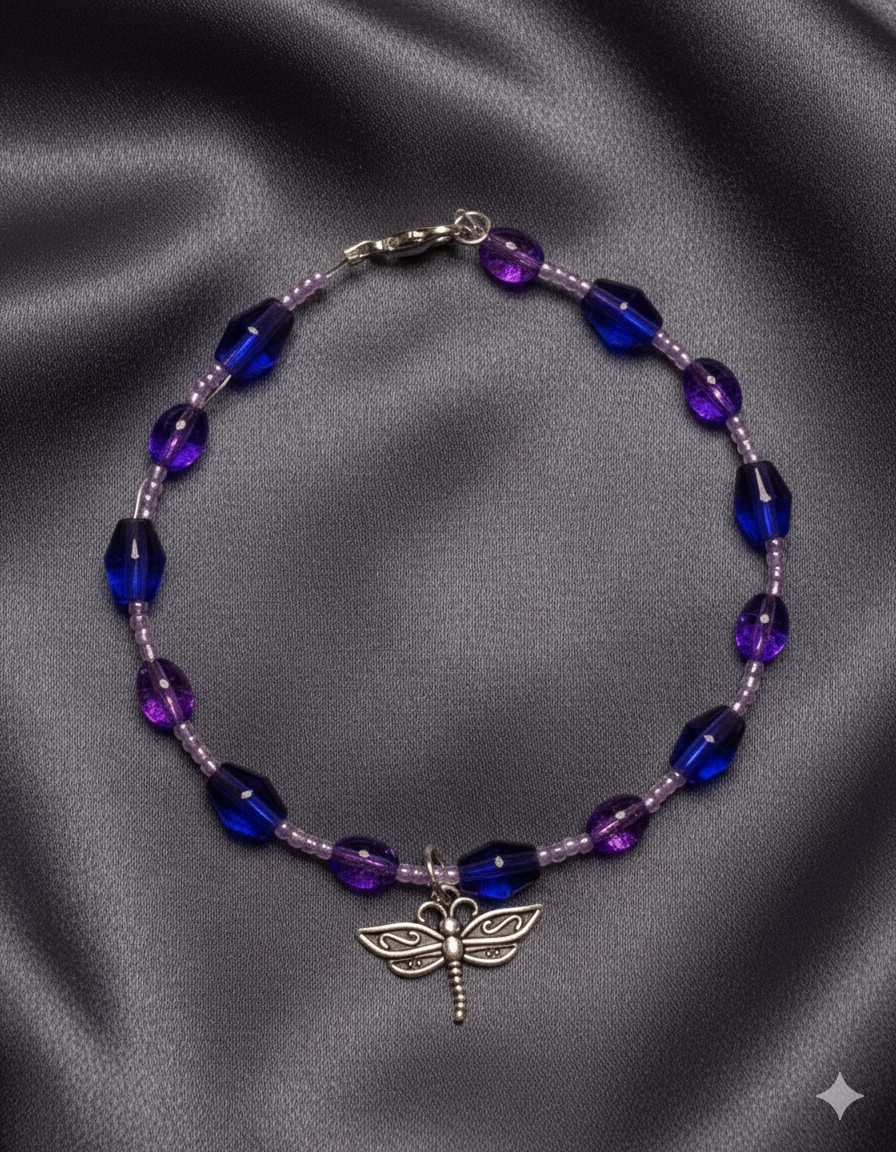 Handmade - Dragonfly Dreams - 9" - Bracelet