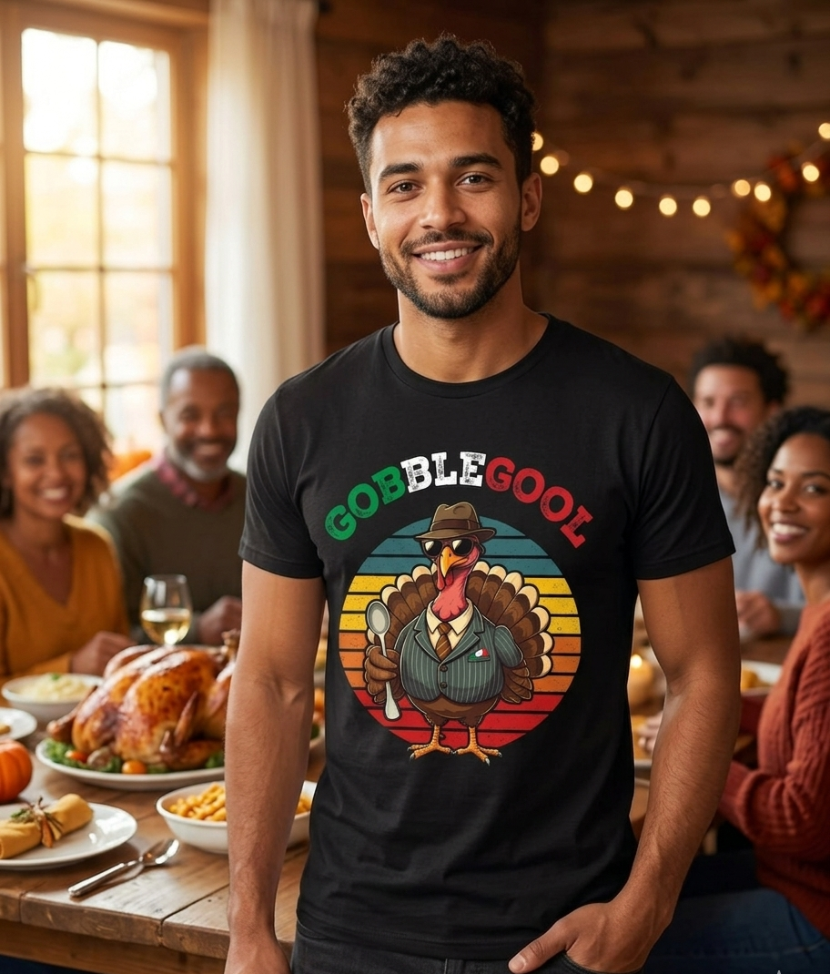 T-Shirt - "GobbleGool" Thanksgiving - Size Large