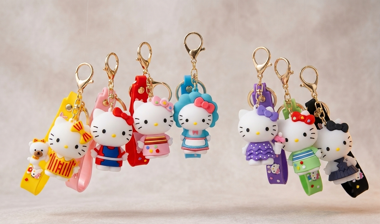 Keychain - Hello Kitty - Wristlet, Bag Charm,