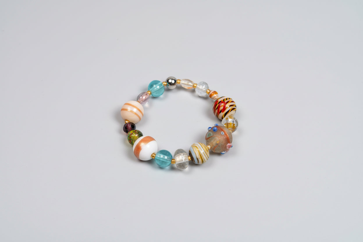 Bracelet - Handmade - Vibrant Glass Beaded