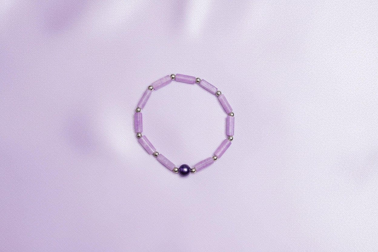 Bracelet - Natural Amethyst Beaded