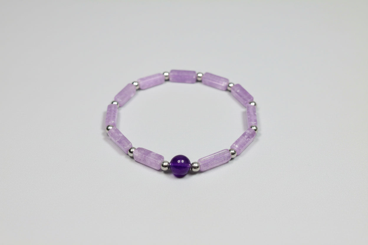 Bracelet - Natural Amethyst Beaded