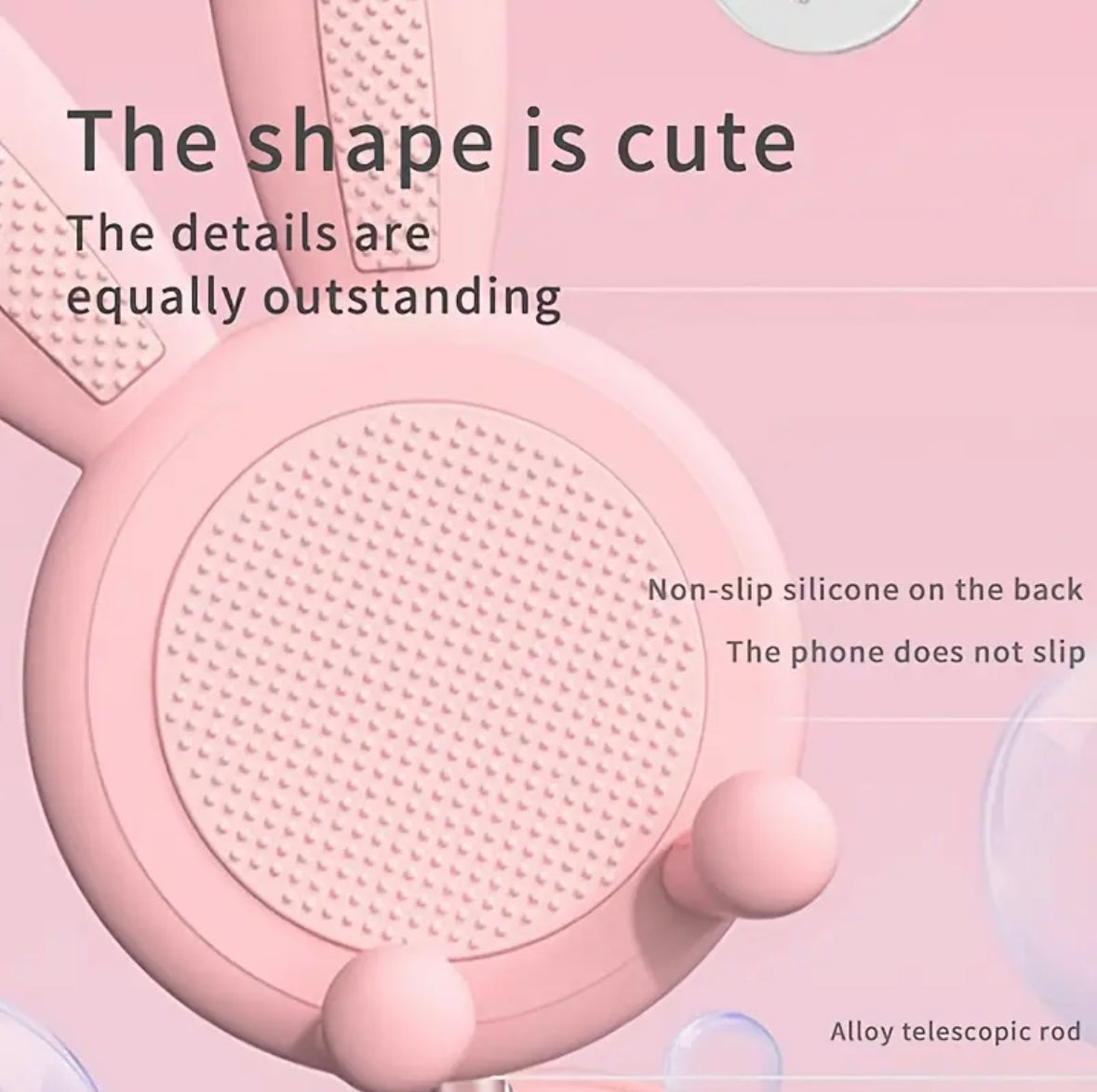 Phone Holder - Adjustable Pink Bunny - Phone Stand