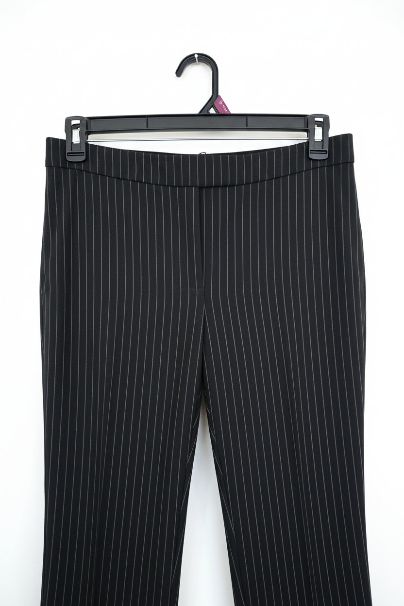 Dress Pants - Anne Klein - Black with White Pin Stripe - Size 8