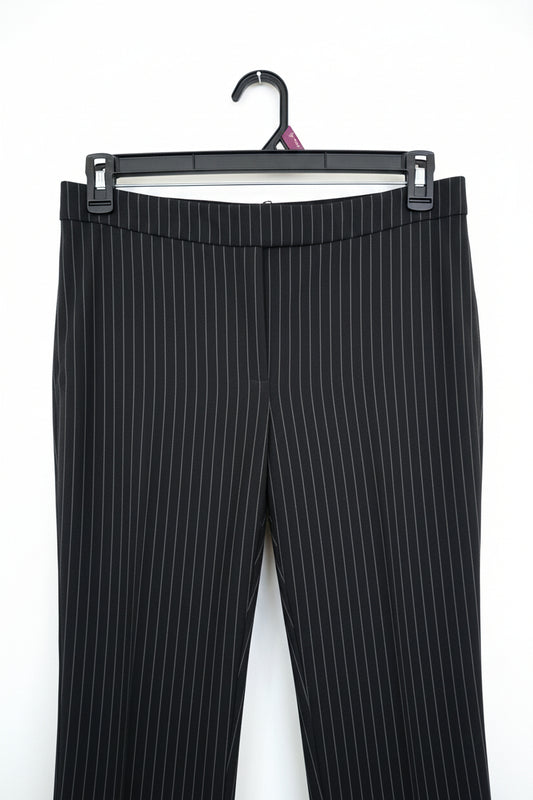 Dress Pants - Anne Klein - Black with White Pin Stripe - Size 8
