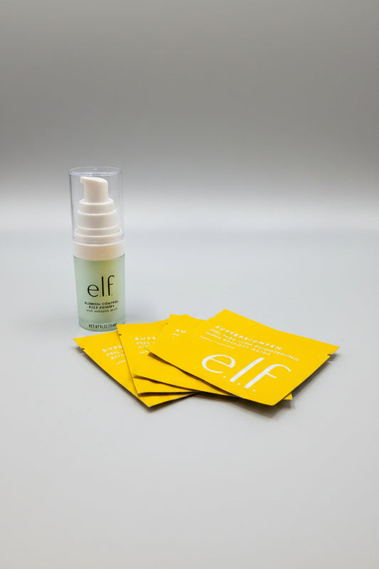 Face Primer - Elf - Blemish Control - with Four Eye Brightener Patches Set