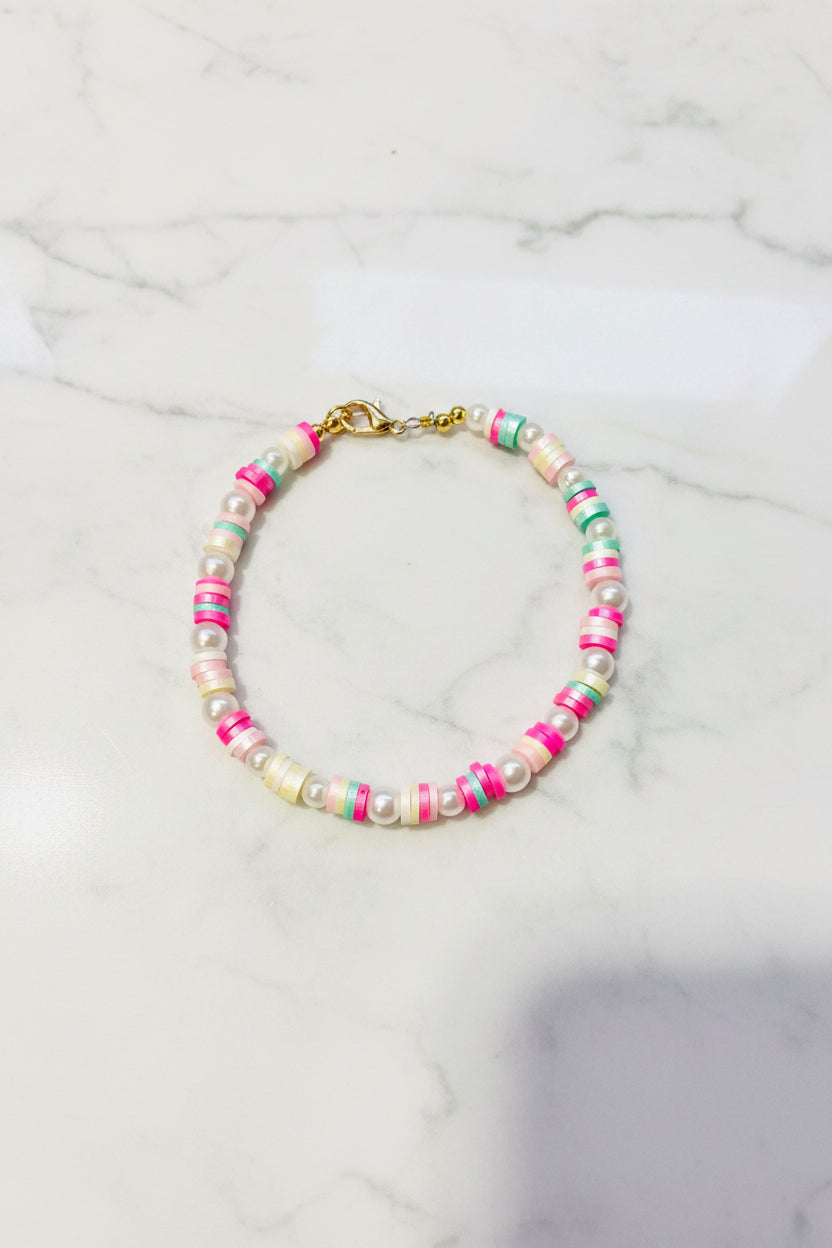 Hand Sanitizer - Frozen Lake - with a Compatible Handmade Beaded Bracelet