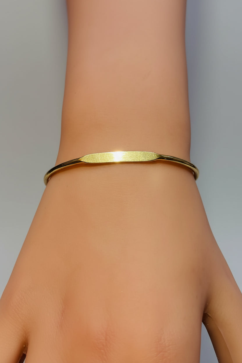 Hand Sanitizer - Champagne Toast - with a Compatible Gold Tone Cuff Bracelet