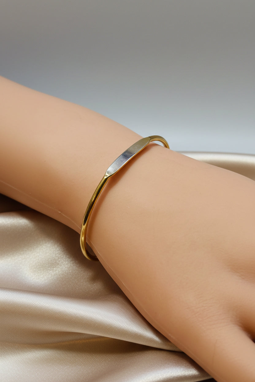 Hand Sanitizer - Champagne Toast - with a Compatible Gold Tone Cuff Bracelet