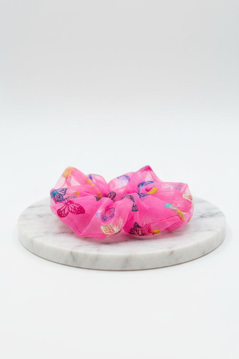 Hand Sanitizer - Japanese Cherry Blossom - with Pink Butterfly Scrunchie & Sephora Lipstick In Excessively Good