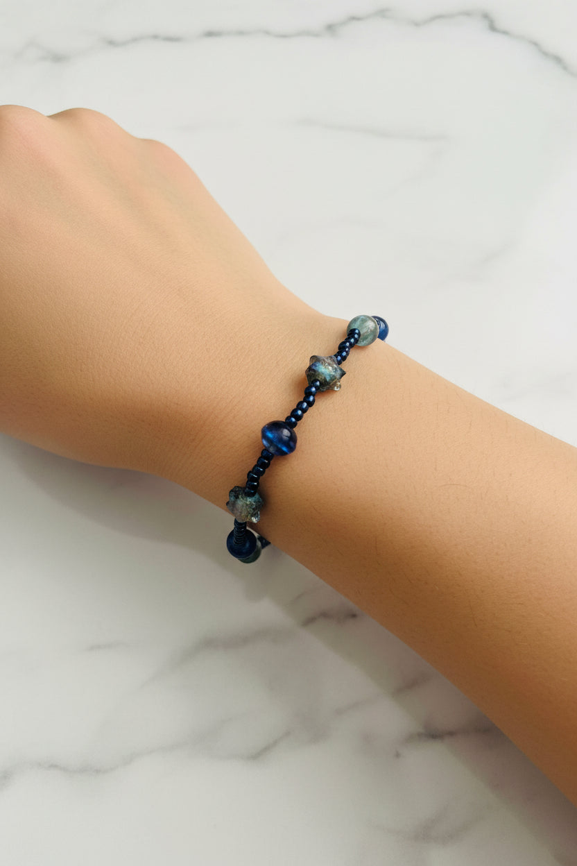 Bracelet - Handmade Beaded - Bonus: Surprise Hair Accessory Included