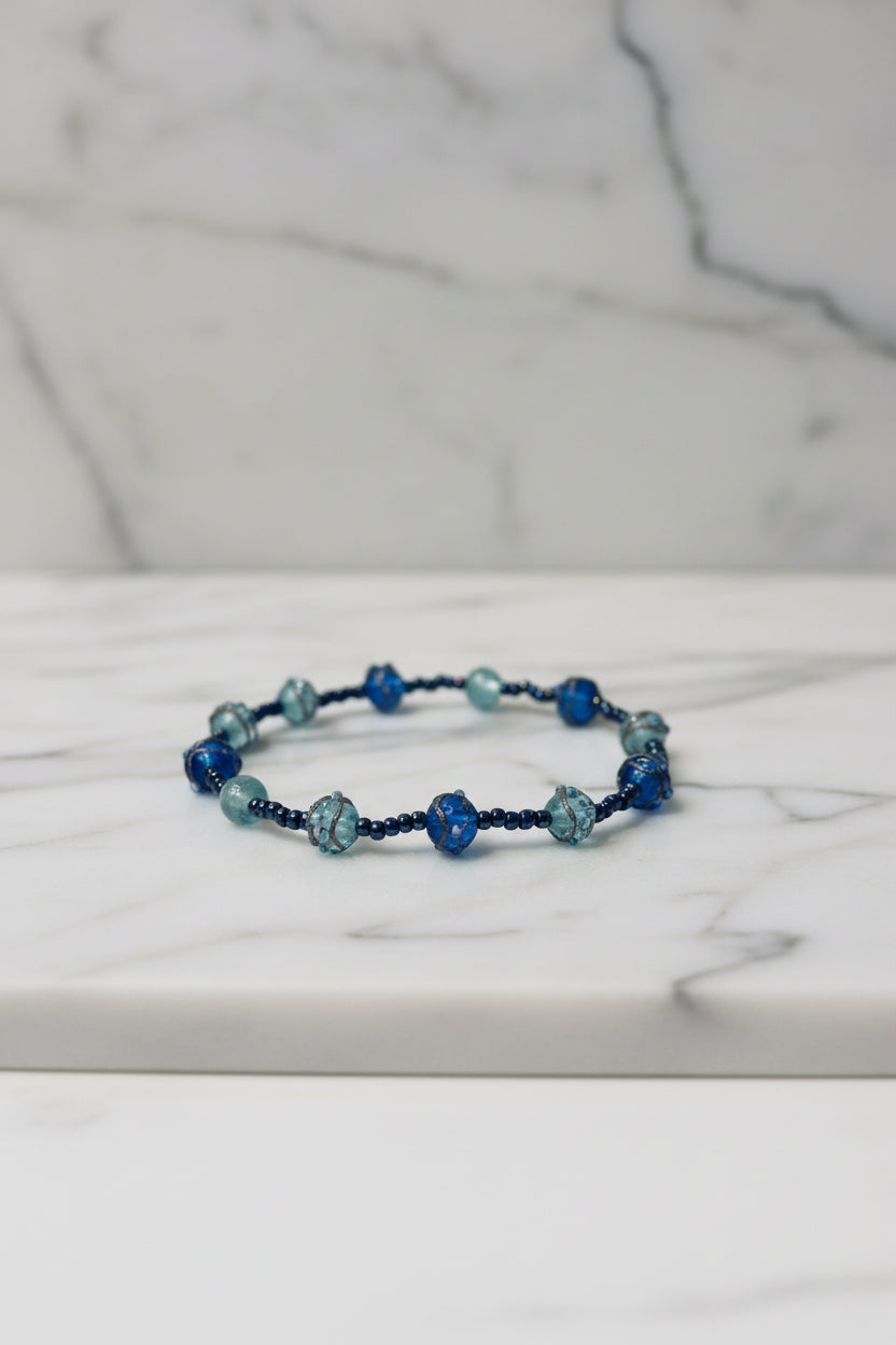 Bracelet - Handmade Beaded - Bonus: Surprise Hair Accessory Included