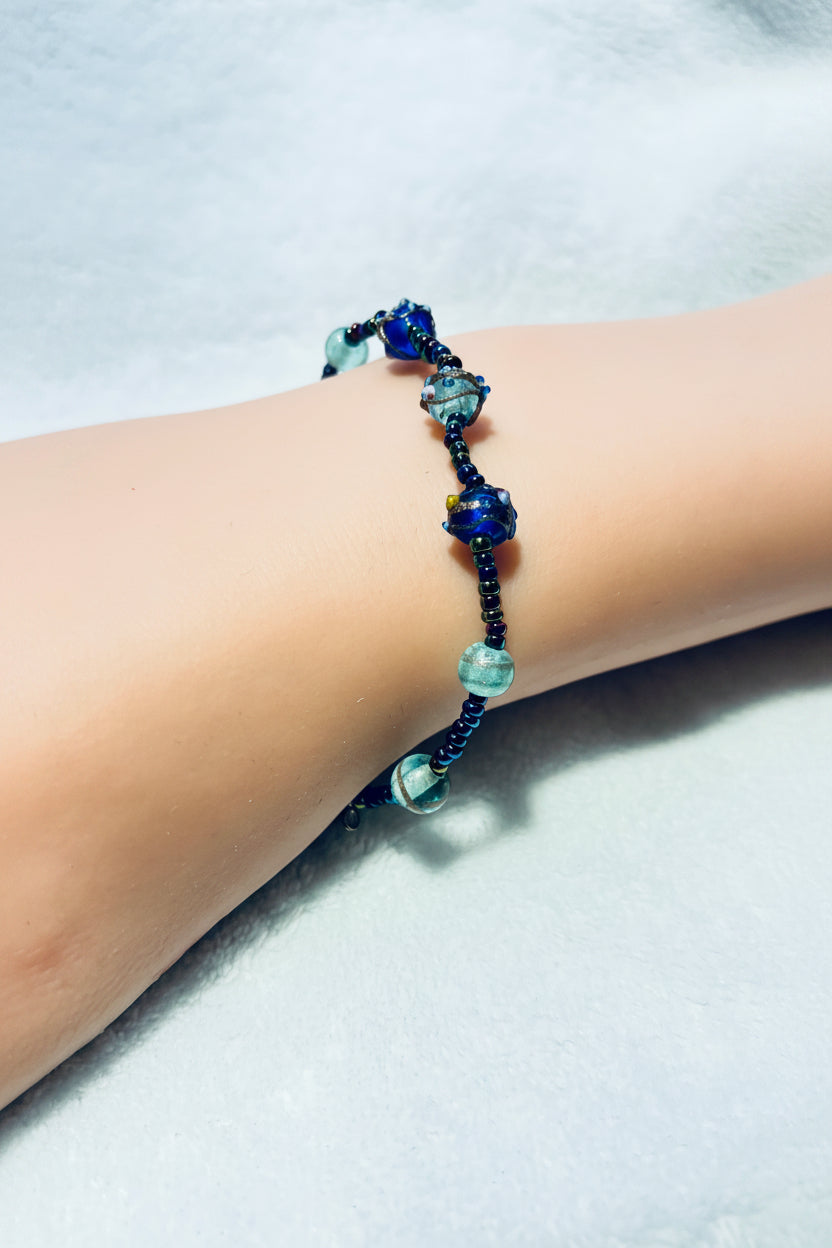 Bracelet - Handmade Beaded - Bonus: Surprise Hair Accessory Included