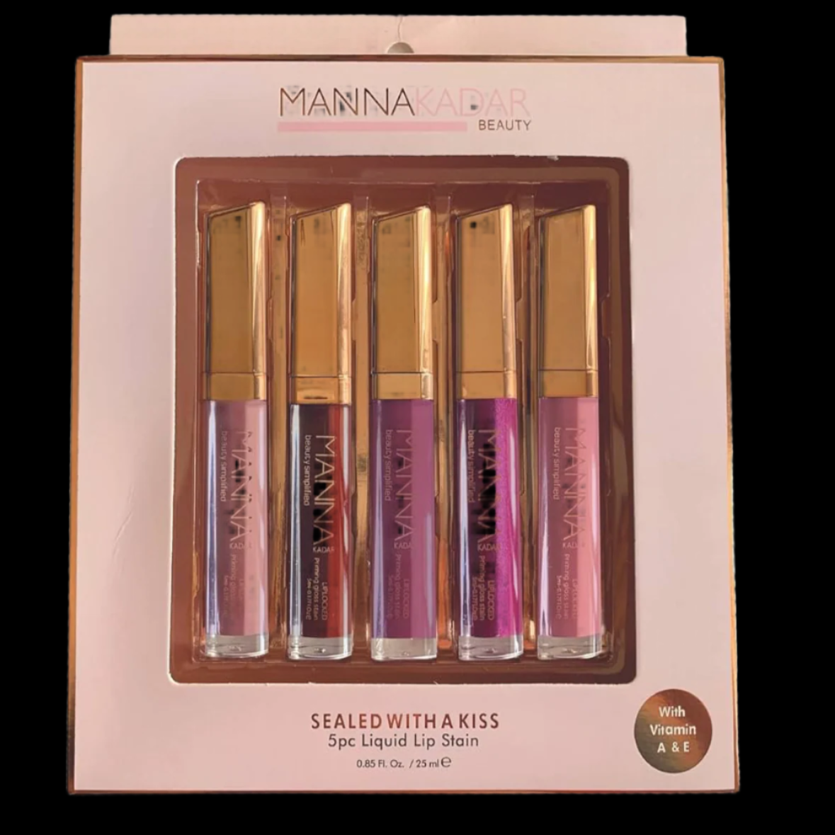 Lip Stain - by Manna Kadar - Set of 5 Different Shades
