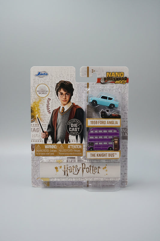 Die Cast Cars - Wizarding World - Harry Potter - 2 Pack -1959 Ford Anglia & The Knight Bus