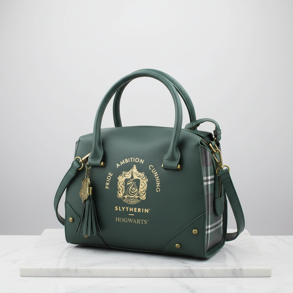 Handbag - Harry Potter - Slytherin - Green and Plaid