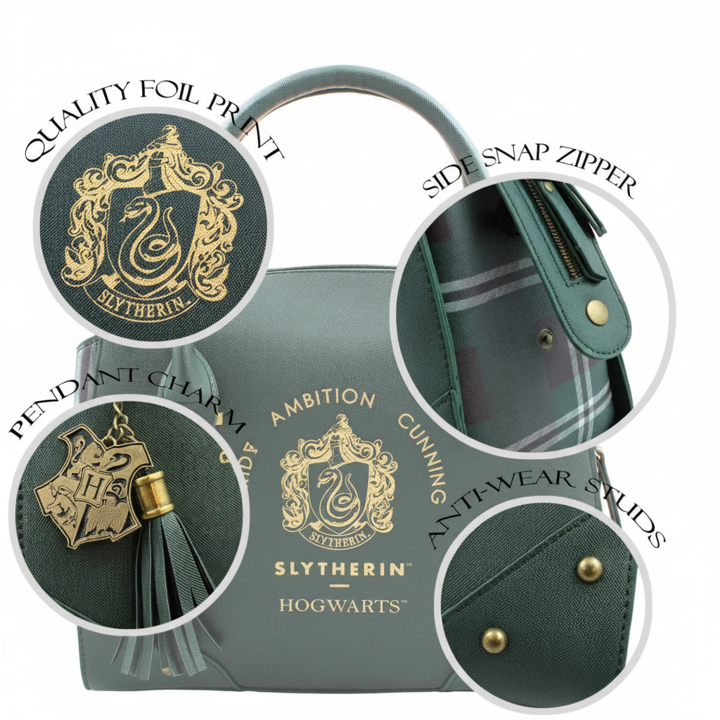 Handbag - Harry Potter - Slytherin - Green and Plaid
