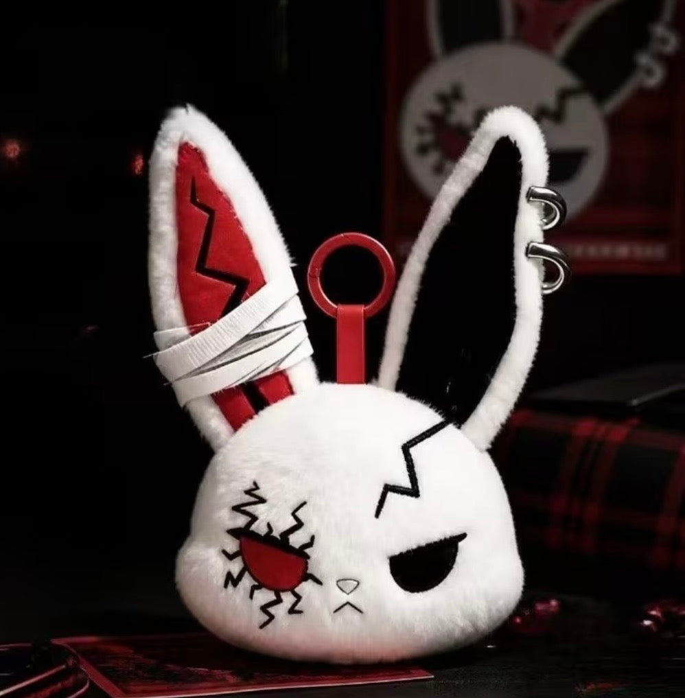 Plush Keychain - Gothic Bunny - Bag Clip