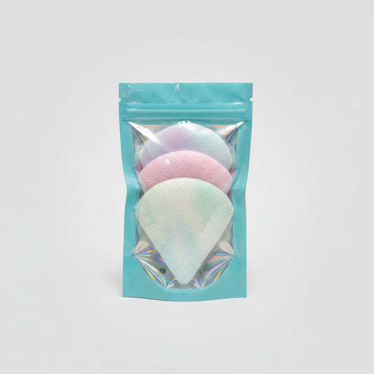 Makeup Sponges - Pastel Rainbow Triangles - Sets of 3