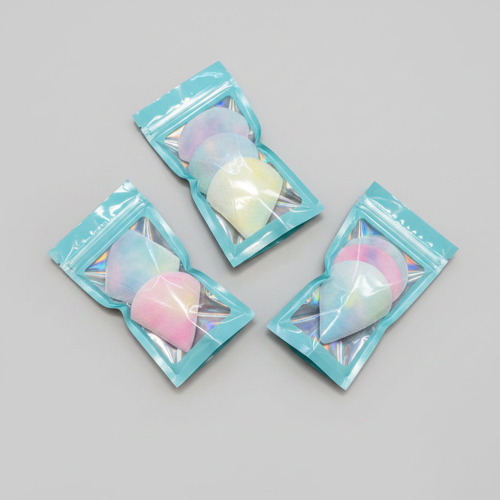 Makeup Sponges - Pastel Rainbow Triangles - Sets of 3