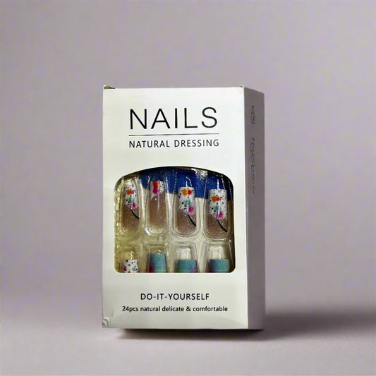 Press on Nails - Abstract Color Pop