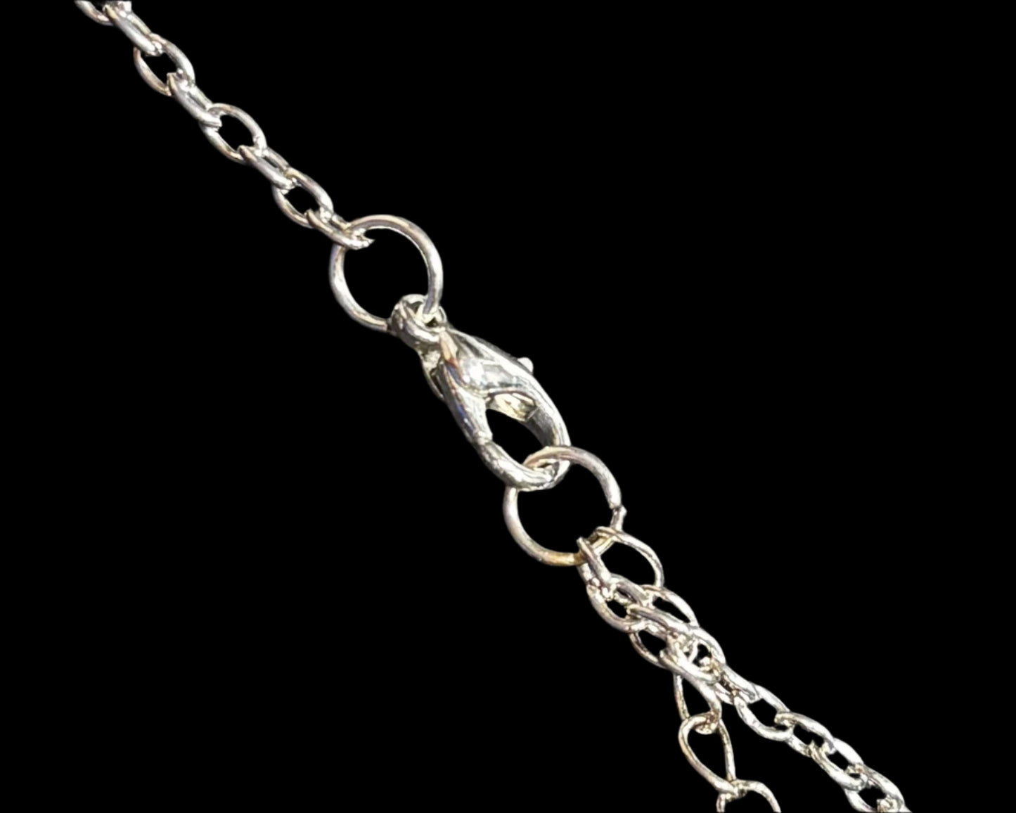 Necklace - Red Rhinestone Heart