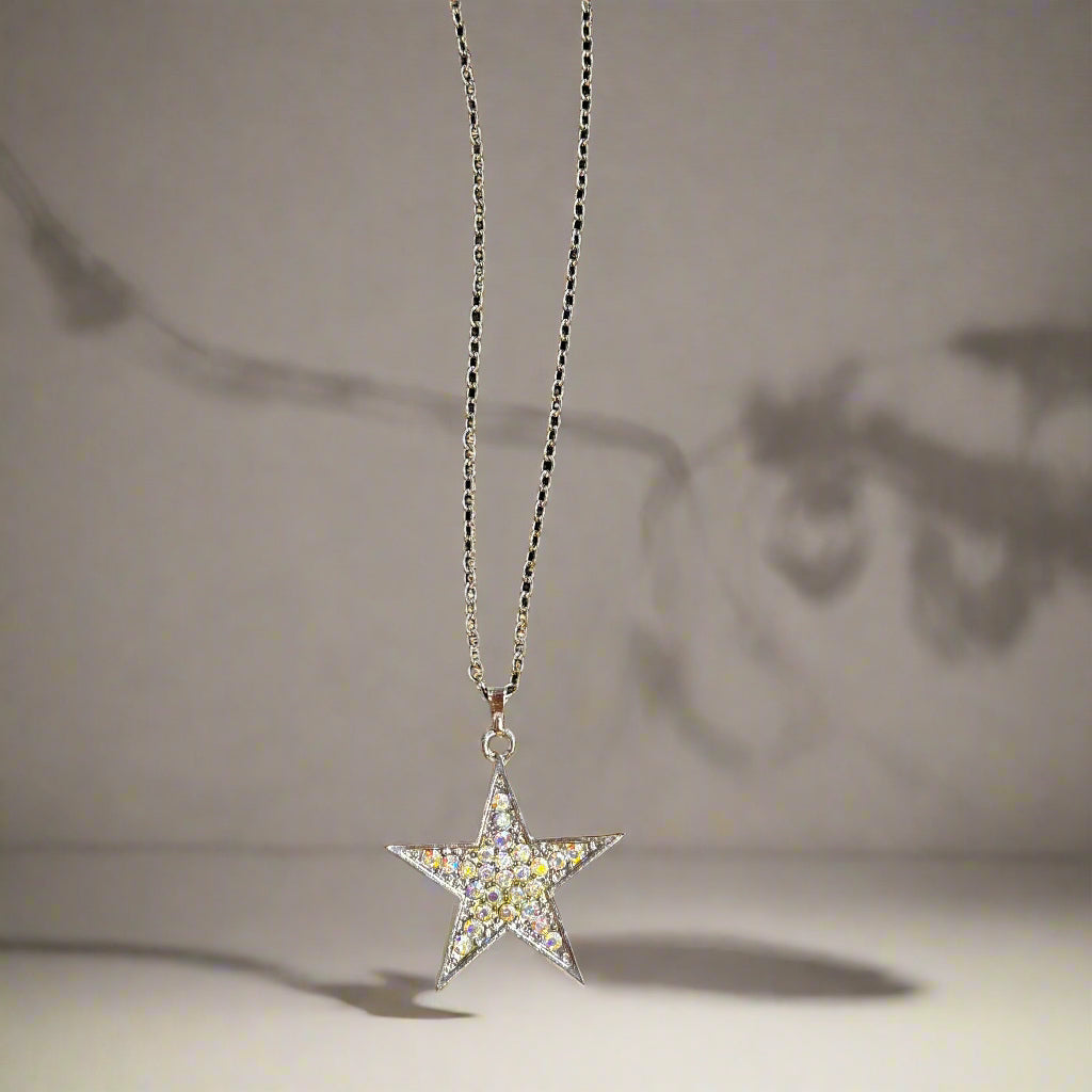 Necklace - Rhinestone Star