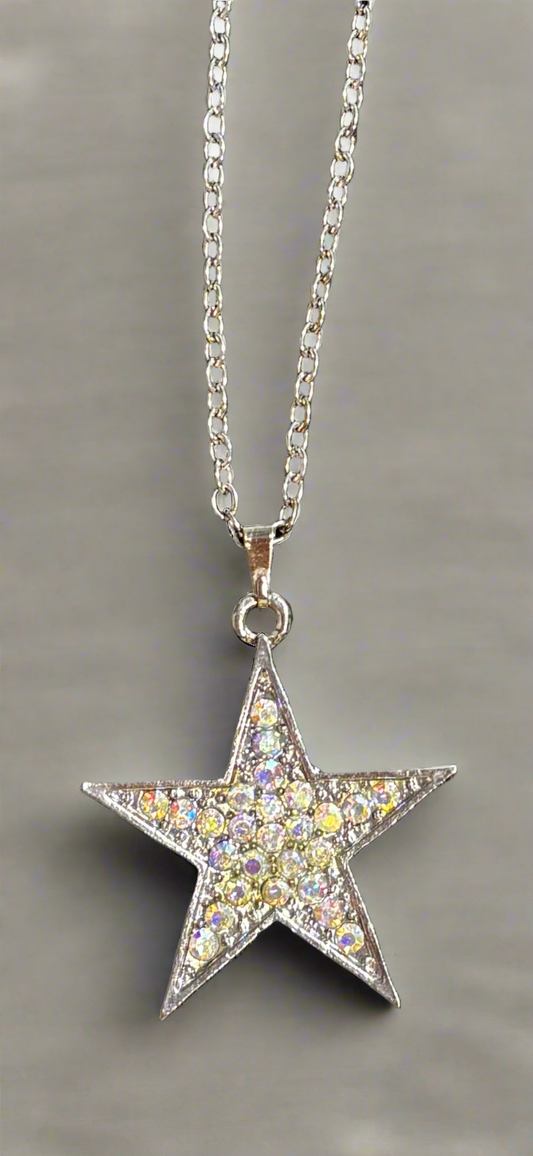 Necklace - Rhinestone Star