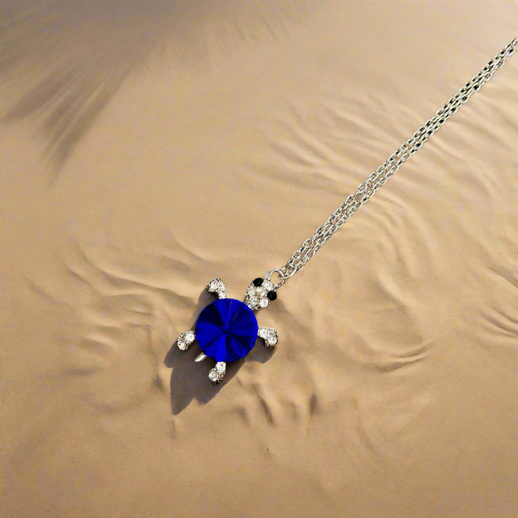 Necklace - Crystal Turtle Pendant