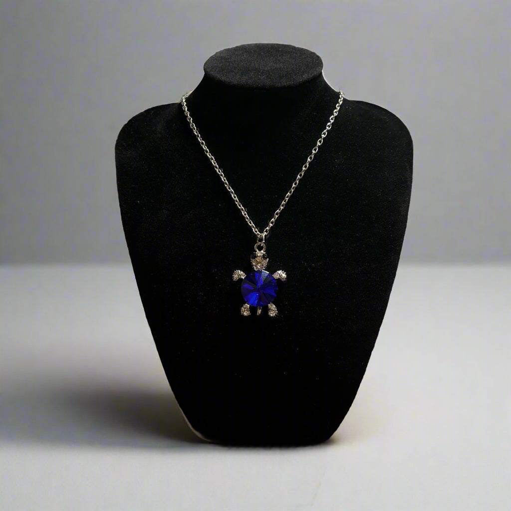 Necklace - Crystal Turtle Pendant