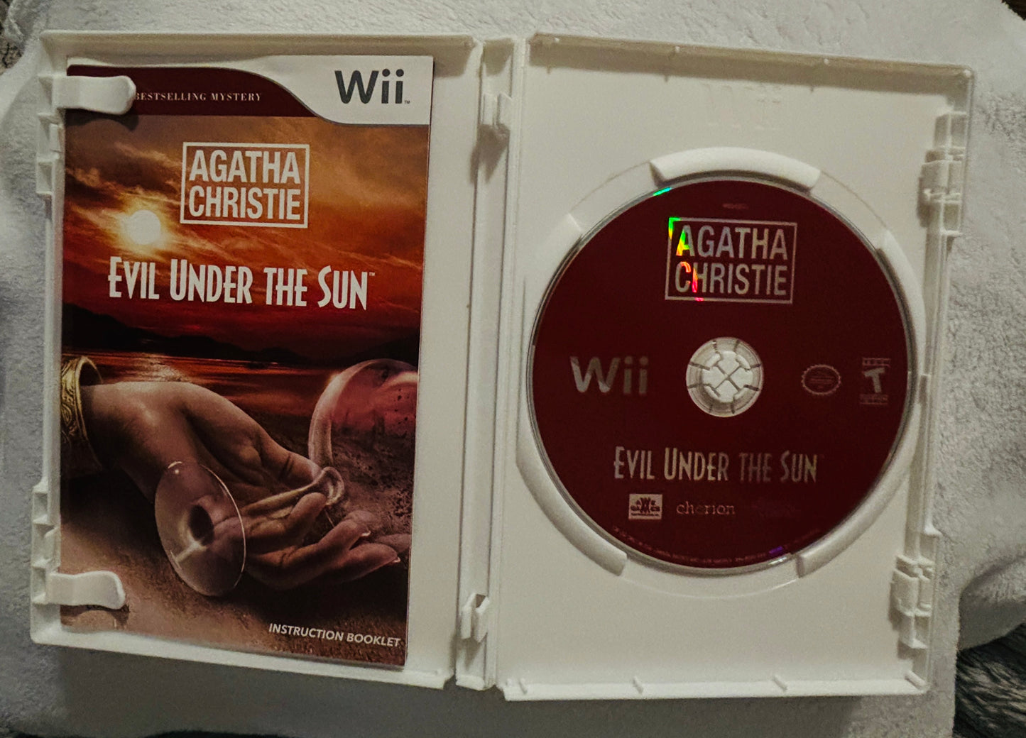 Video Games -Wii - Agatha Christie - Evil Under the Sun - Rated T for Teens