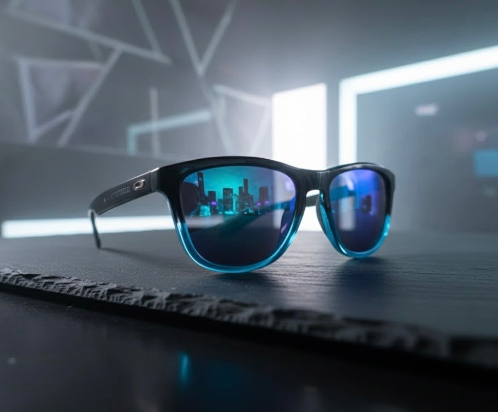 Sunglasses - Black and Blue Ombre