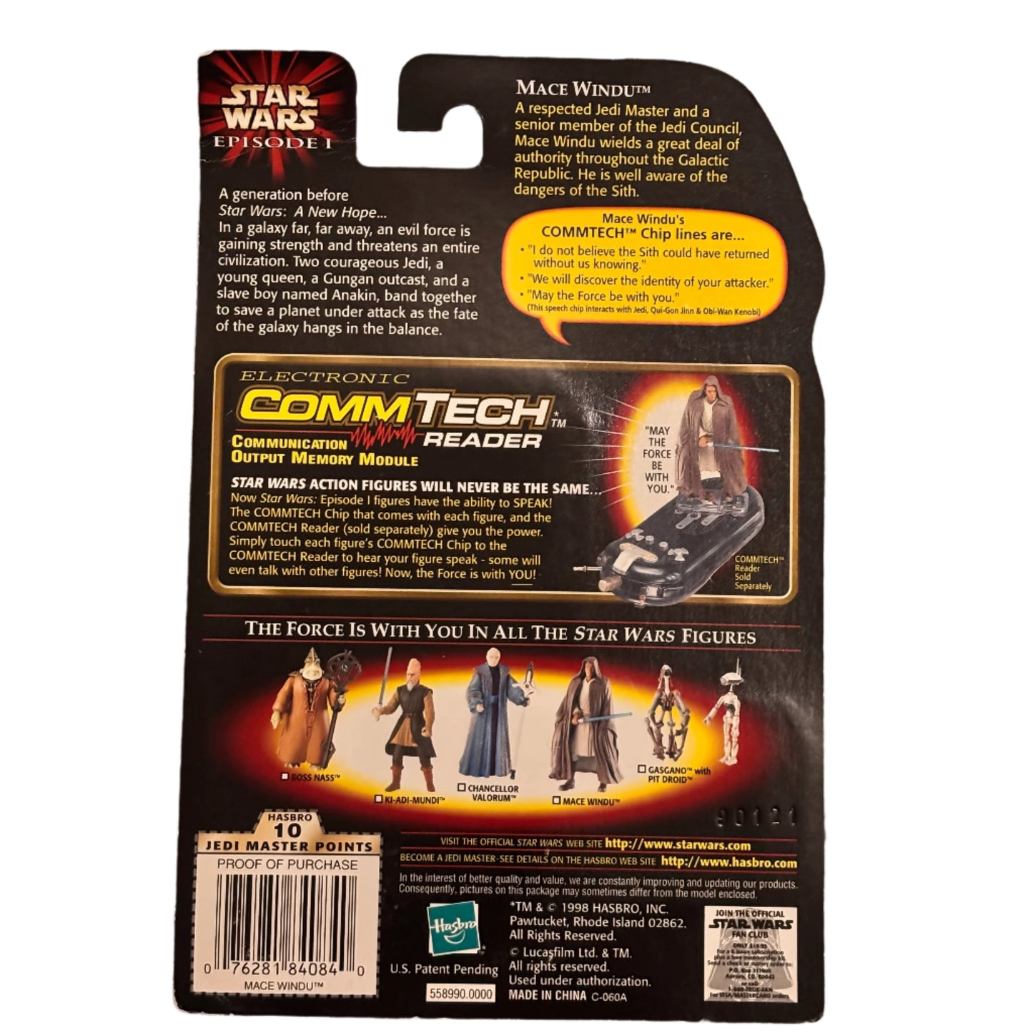 Star Wars - Episode 1 - Mace Windu with Light Saber and Jedi Cloak