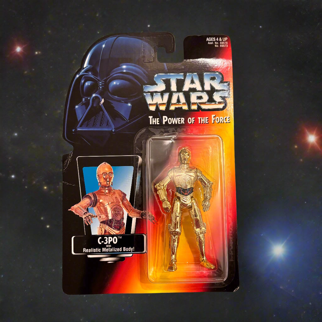 Star Wars - The Power of the Force - C3PO with Realistic Metalized Body
