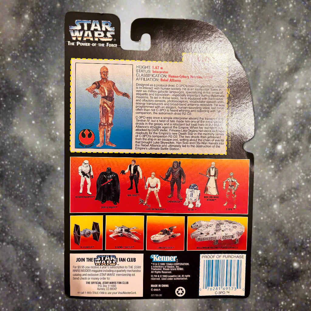 Star Wars - The Power of the Force - C3PO with Realistic Metalized Body