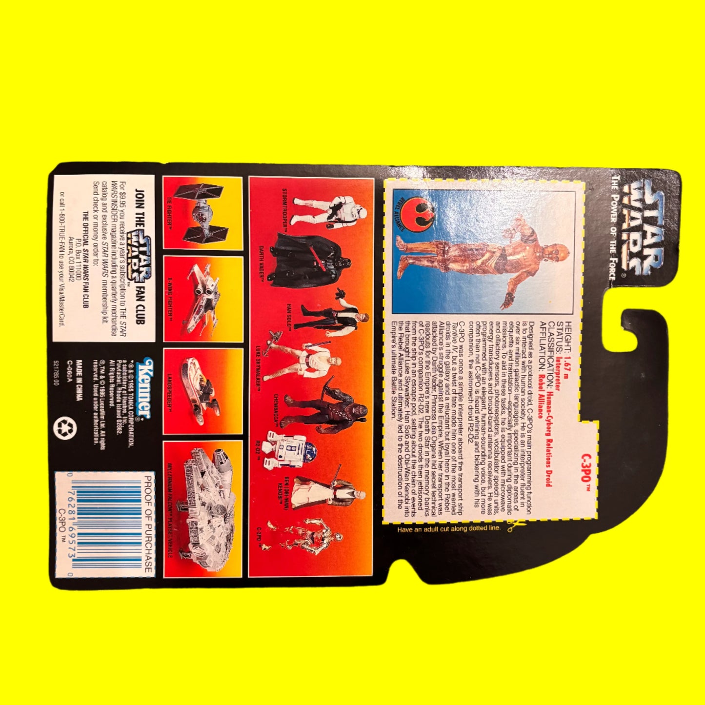 Star Wars - The Power of the Force - C3PO with Realistic Metalized Body