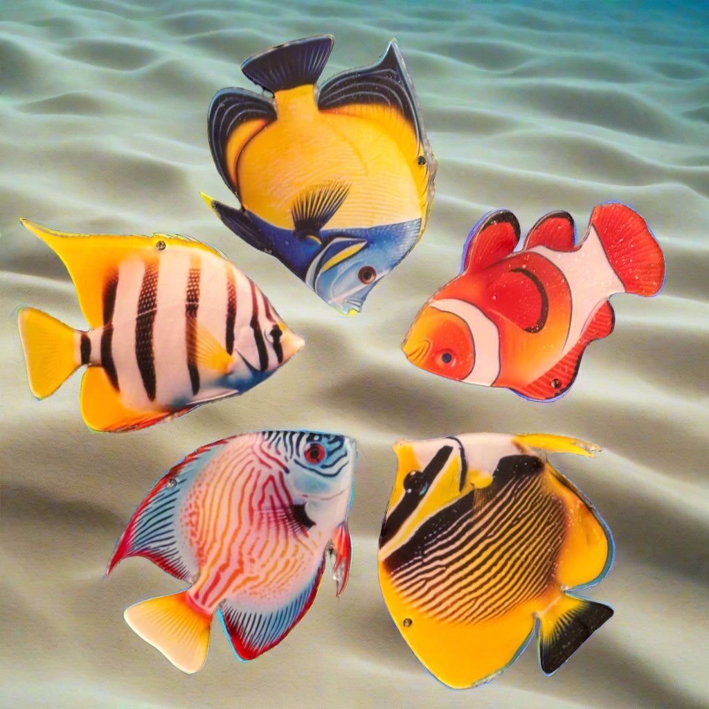 Keychain - Vibrant Exotic Tropical Fish