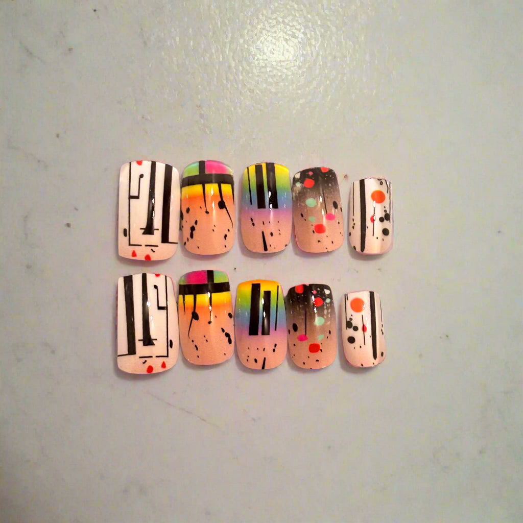 Press on Nails - Geometric Style