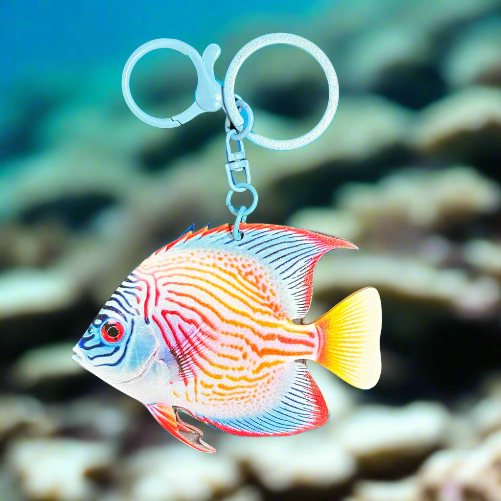 Keychain - Vibrant Exotic Tropical Fish