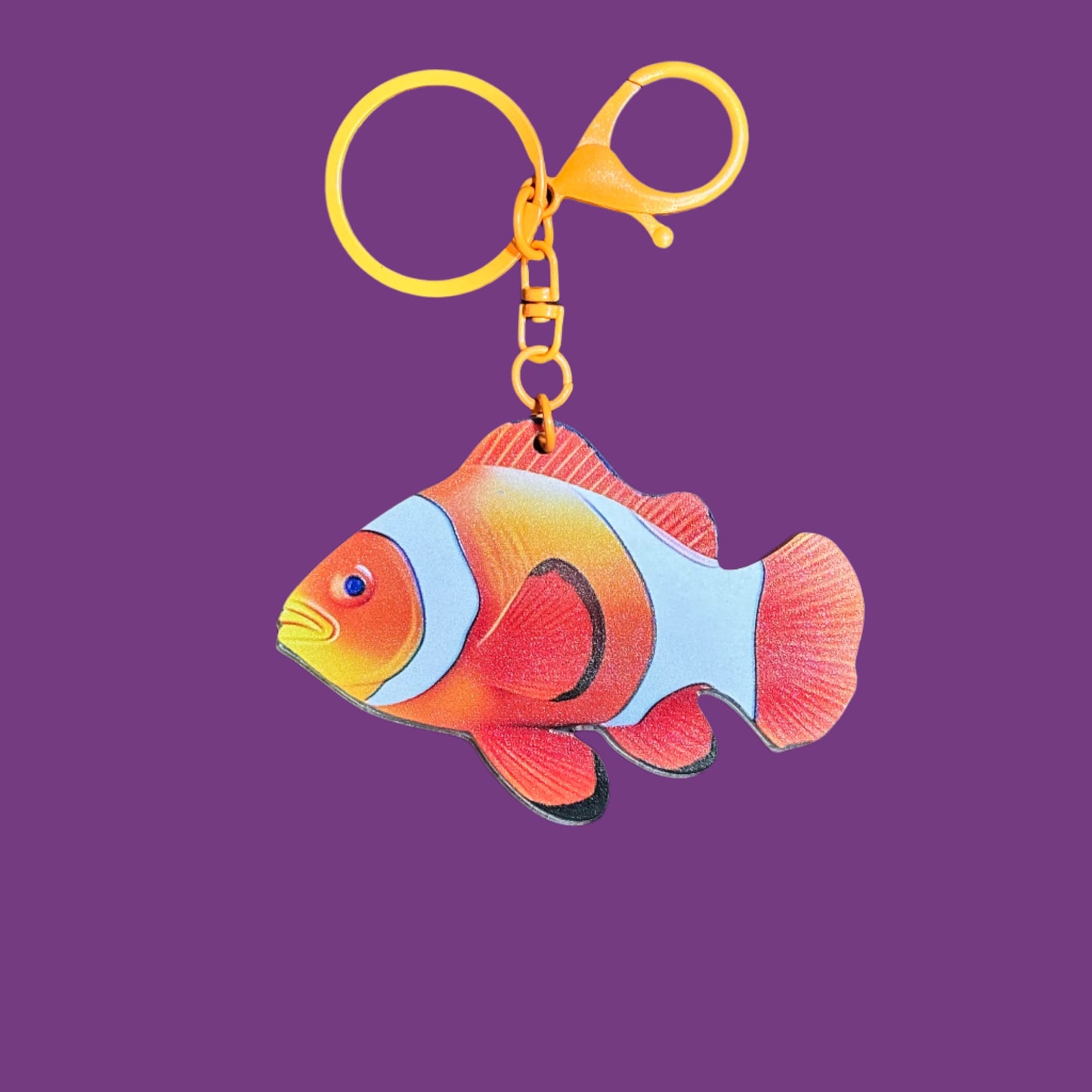 Keychain - Vibrant Exotic Tropical Fish