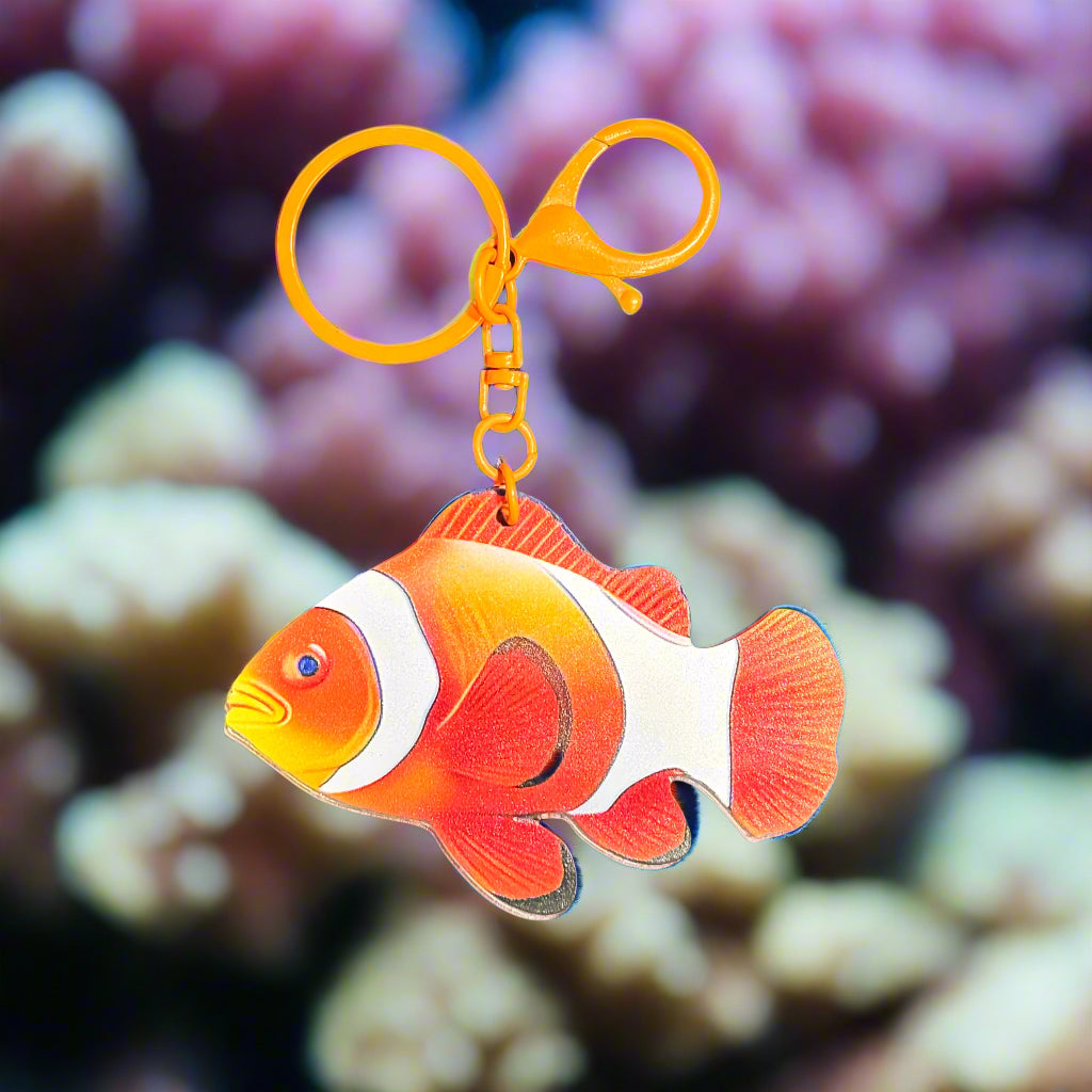 Keychain - Vibrant Exotic Tropical Fish